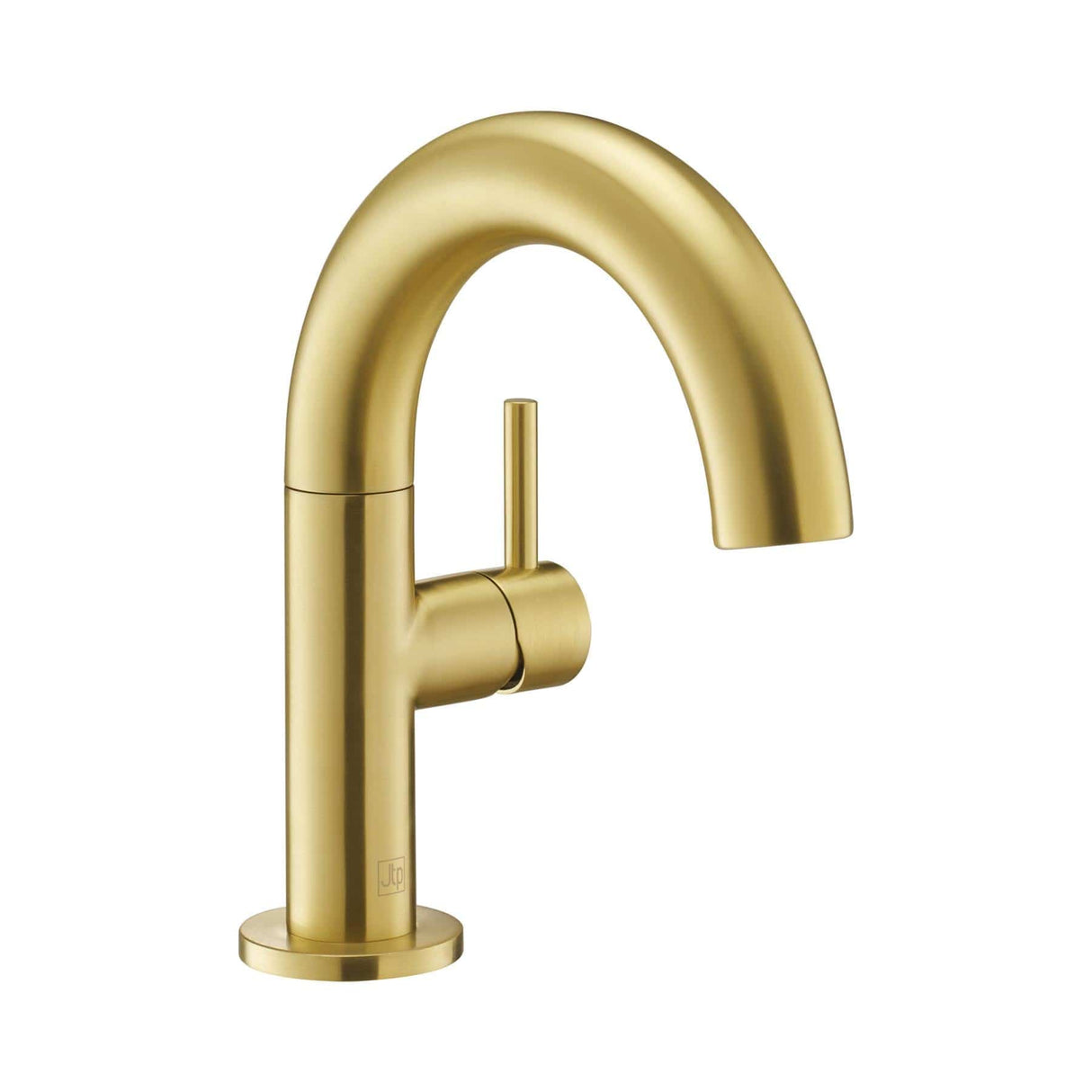 JTP Mono Basin Tap Brushed Brass JTP VOS Side Lever Basin Mixer Tap