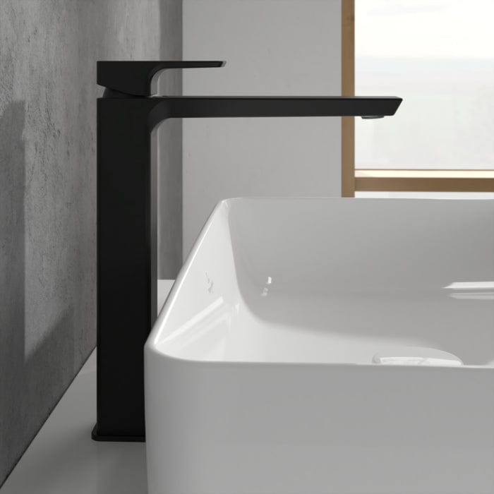 Villeroy & Boch Tall Basin Tap Matt Black Villeroy & Boch Subway 3.0 Tall Basin Mixer Tap