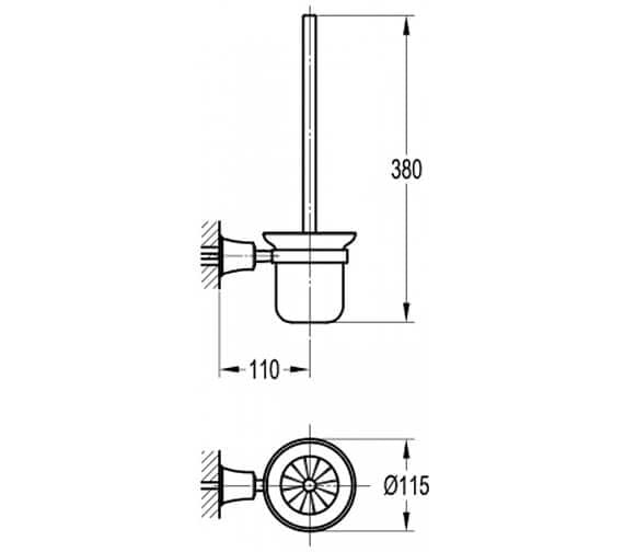 Flova Toilet Brush Holder Flova Liberty Toilet Brush And Holder