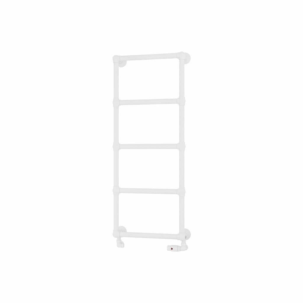 Eastbrook Traditional Towel Rail 1195 x 500 / Electric Only Eastbrook Stour Vertical Traditional Heated Towel Rail in Matt White