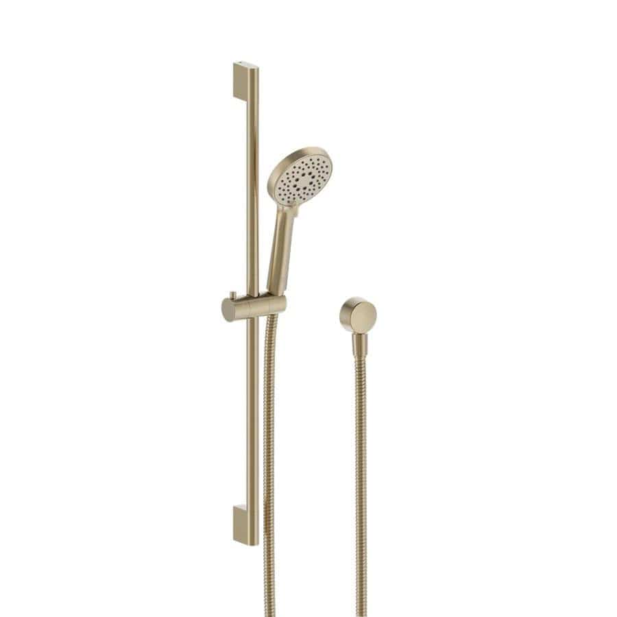 Britton Shower Riser Rail Brushed Brass Britton Hoxton 2.0 Shower Set with Slide Rail and Outlet Elbow