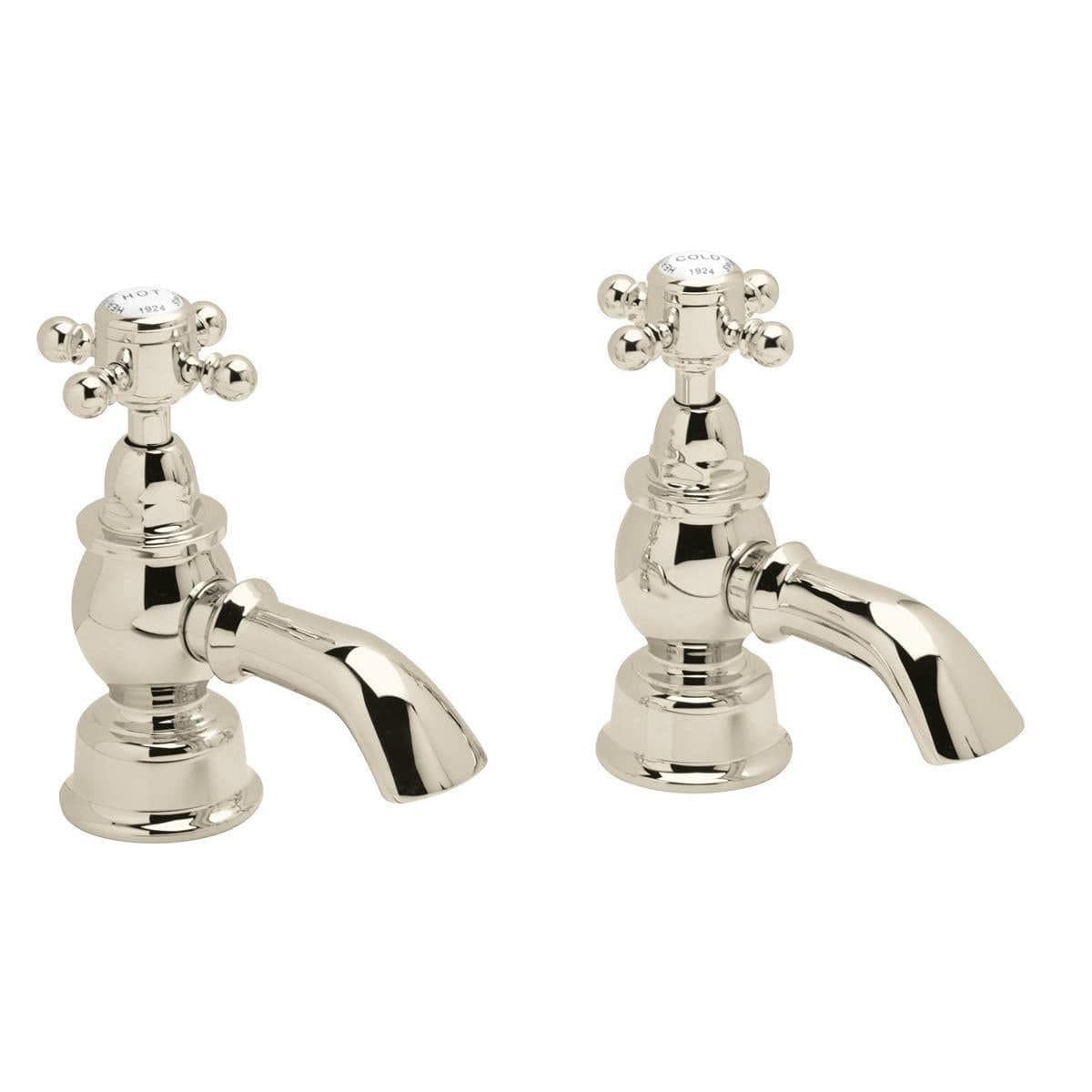 Heritage Pillar Bath Tap Vintage Gold Heritage Hartlebury Bath Pillar Taps (Pair)