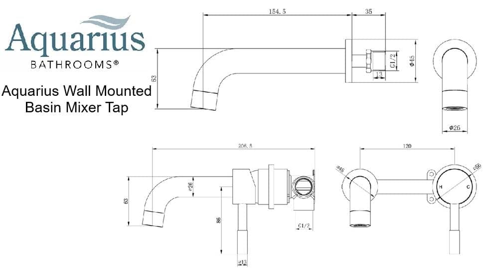 Aquarius Wall Mounted Basin Tap Aquarius Zanelli Wall Mounted Basin Mixer Tap