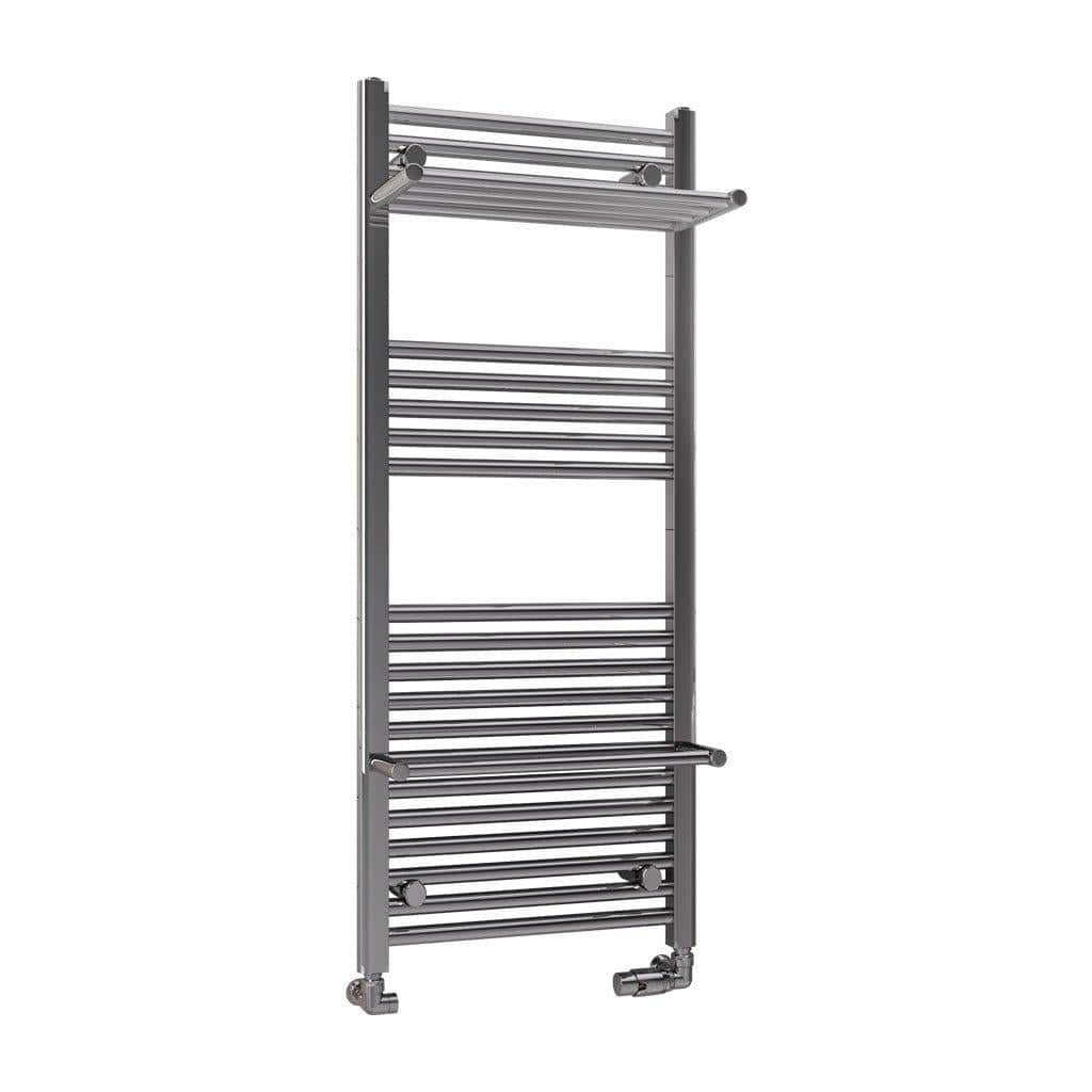 Eastbrook Ladder Rail 1200 x 500 / Dual Fuel Eastbrook Haddenham Straight Vertical Towel Rail in Chrome