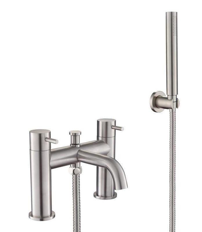 JTP Bath Shower Mixer JTP Inox Stainless Steel Bath and Shower Mixer with Shower Kit