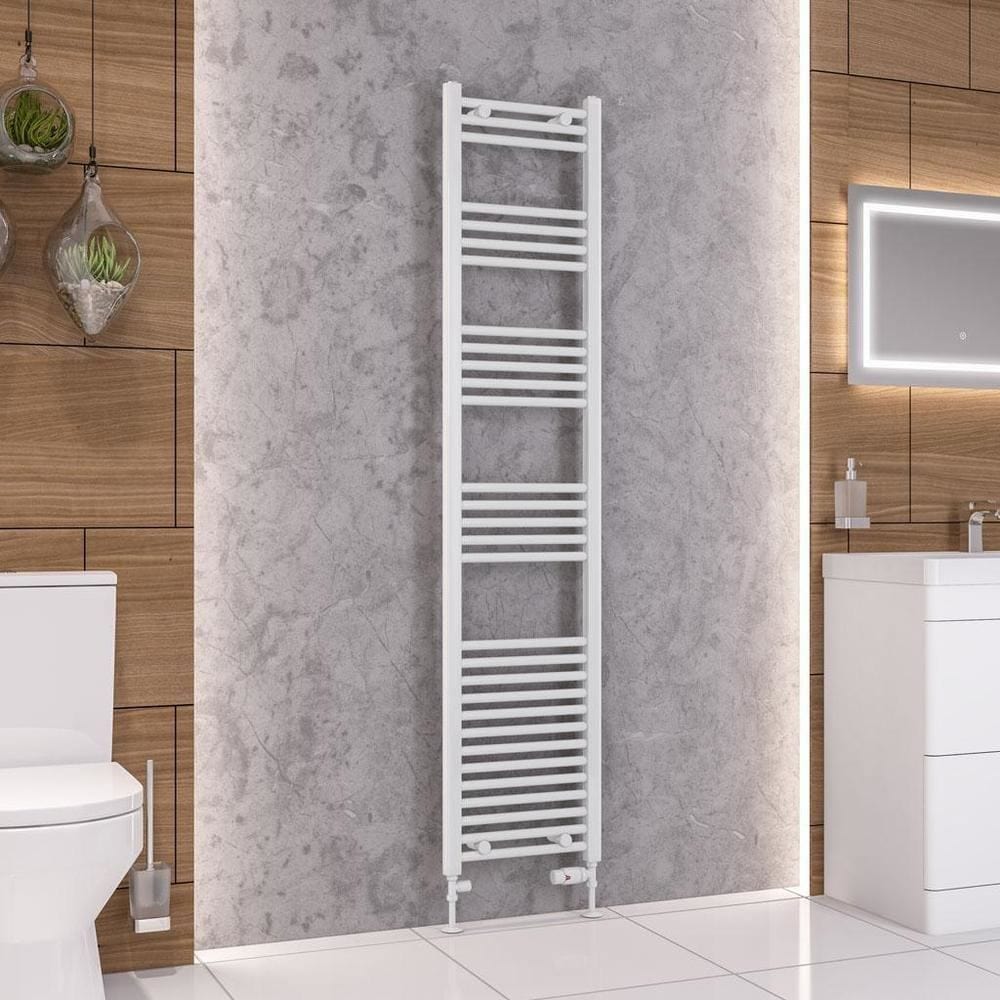 Eastbrook Wendover Straight Vertical Heated Towel Rail in White