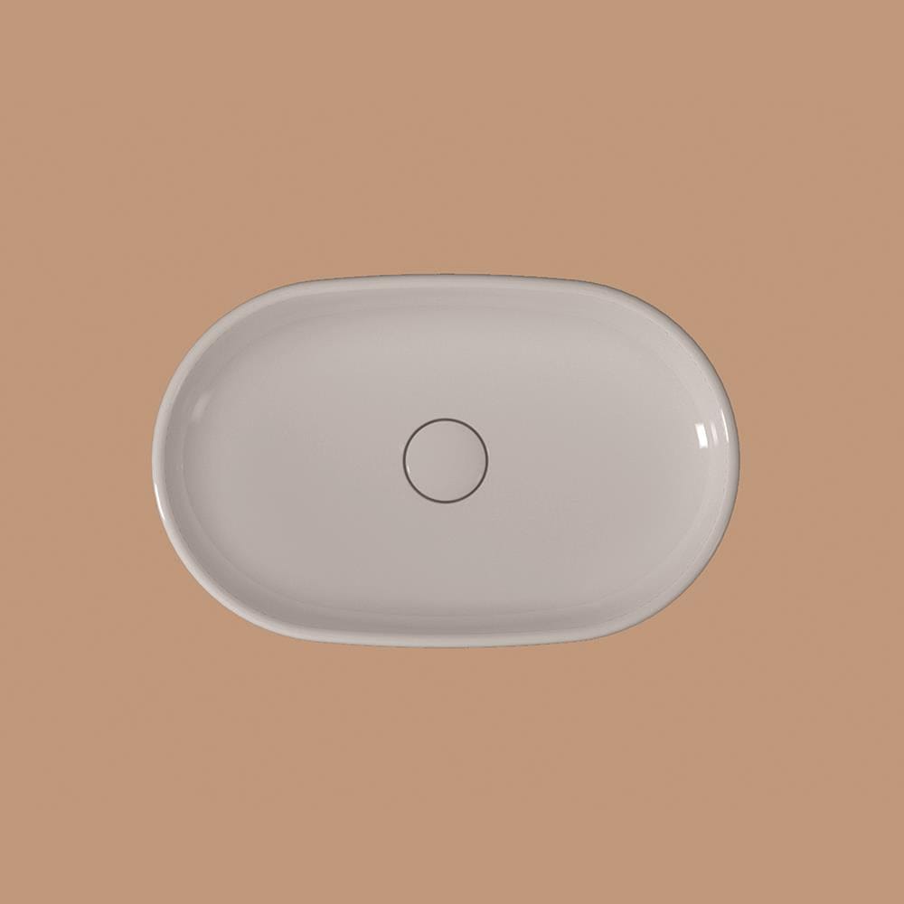 Imex Countertop Basin Imex Alma 550mm Oval Countertop Basin in Gloss White