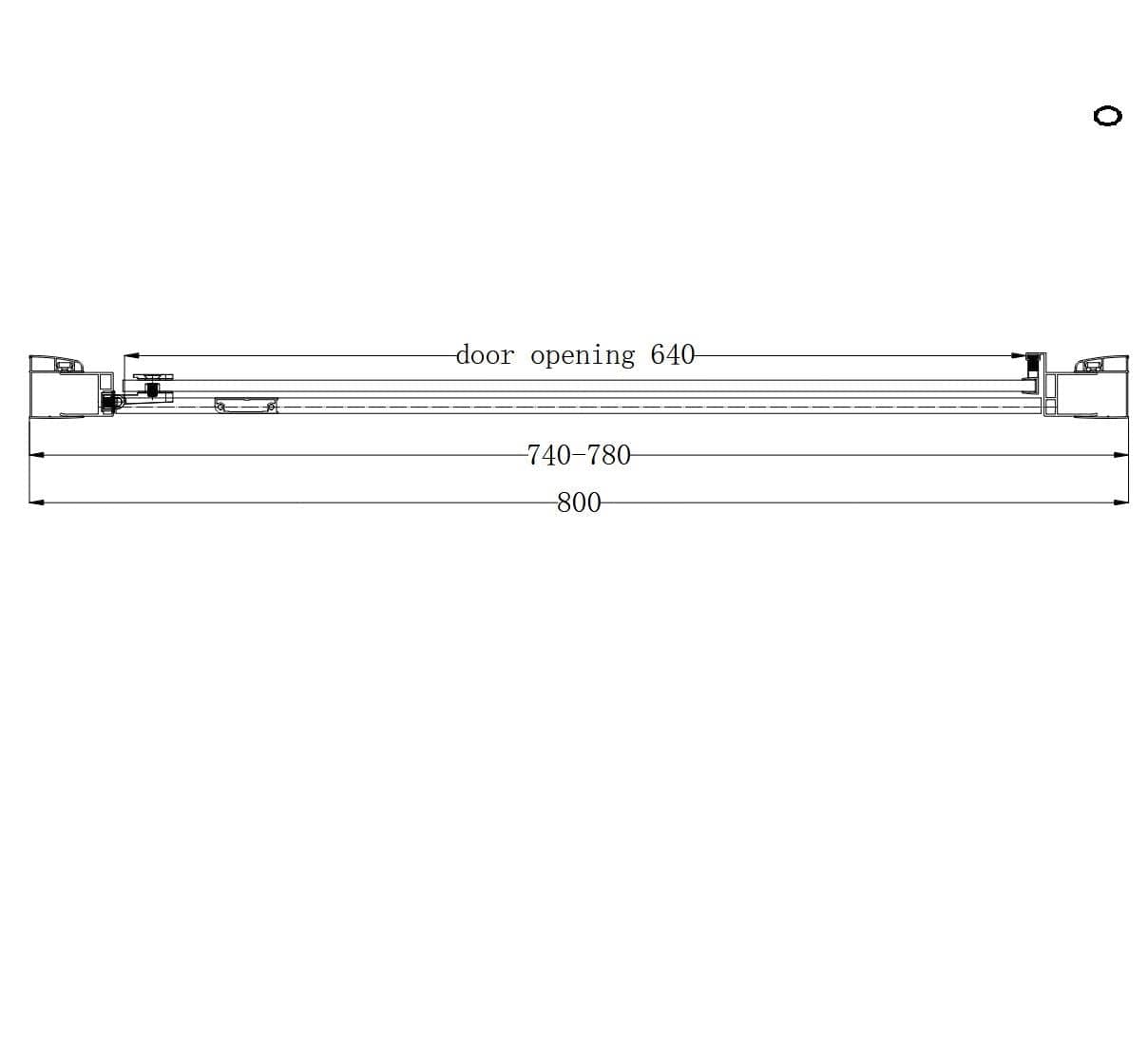Eastbrook Hinged Shower Door Eastbrook Corniche 2000 8mm Hinged Shower Door