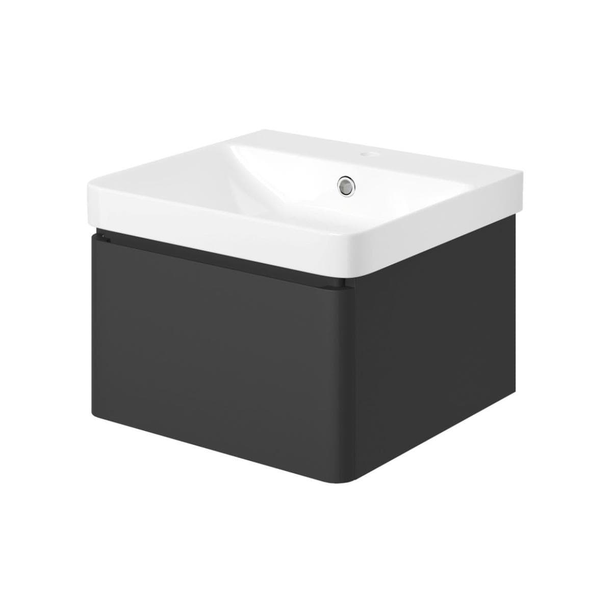 Aquarius Bathrooms Wall Mounted Vanity Unit Aquarius Sophie Wall Hung One Drawer Vanity Unit with 1 Tap Hole Basin