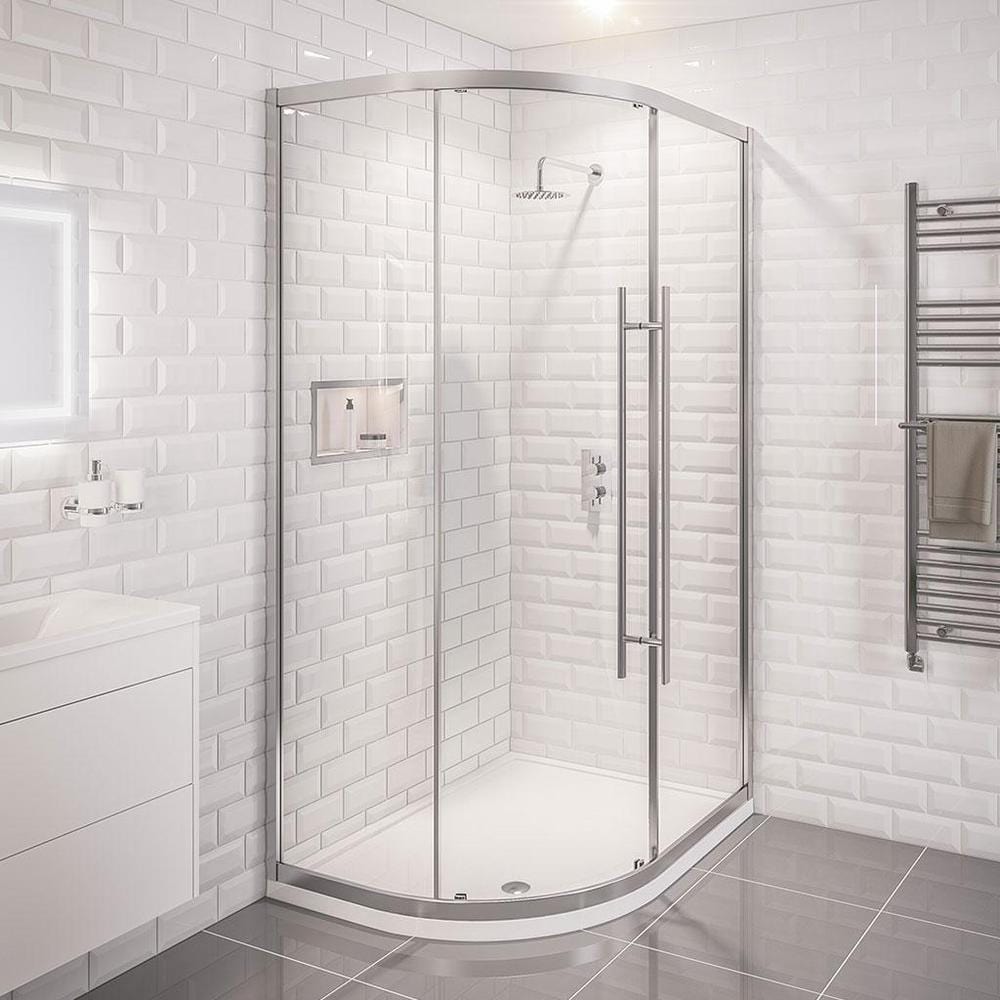 Eastbrook Quadrant Shower Enclosure Chrome / 1100 x 900mm Eastbrook Vantage 2000 Quadrant Shower Enclosure