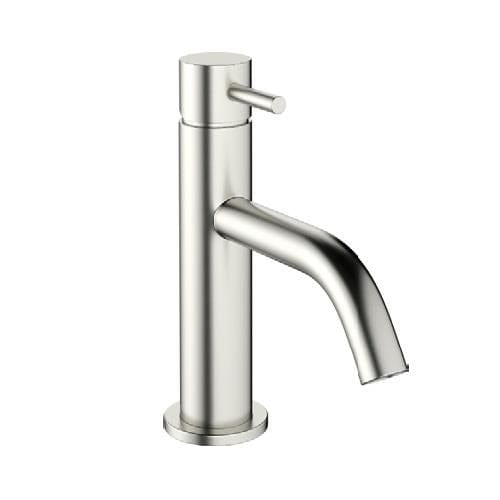 Crosswater Mono Basin Tap Brushed Stainless Steel Effect Crosswater MPRO Monobloc Basin Mixer Tap