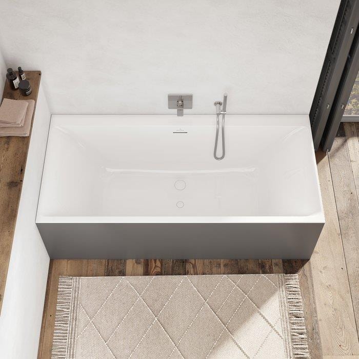 Villeroy & Boch Double Ended Bath Villeroy & Boch Subway 3.0 Double Ended Quaryl Bath with SilentFlow