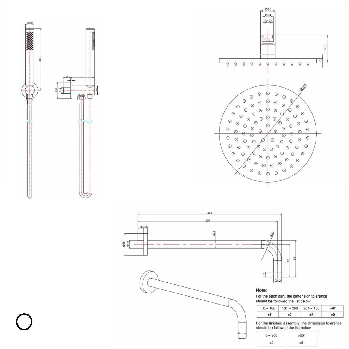 Crosswater Concealed Shower Set Crosswater Crossbox Push 2 Button 2 Outlet Shower Bundle Version 2