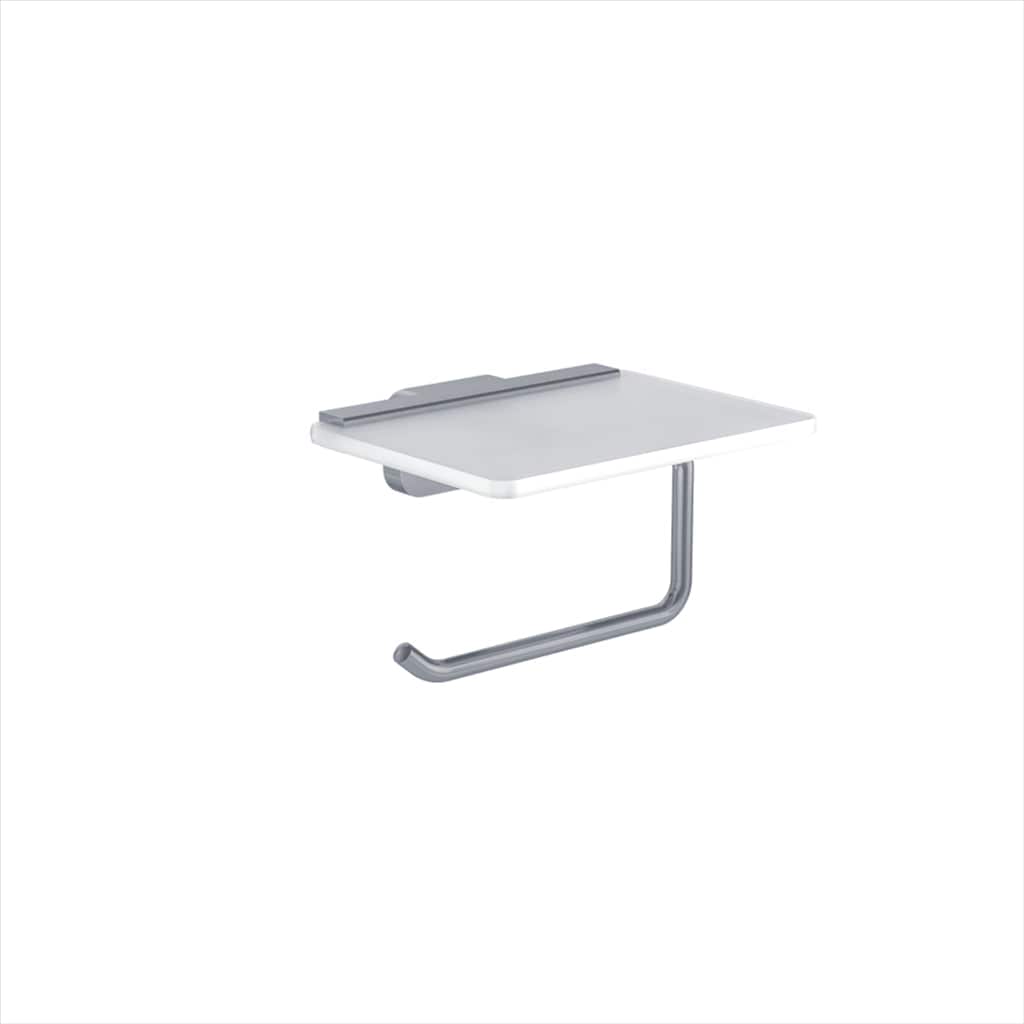 Eastbrook Toilet Roll Holder Chrome Eastbrook Asti Toilet Roll Holder with Glass Shelf