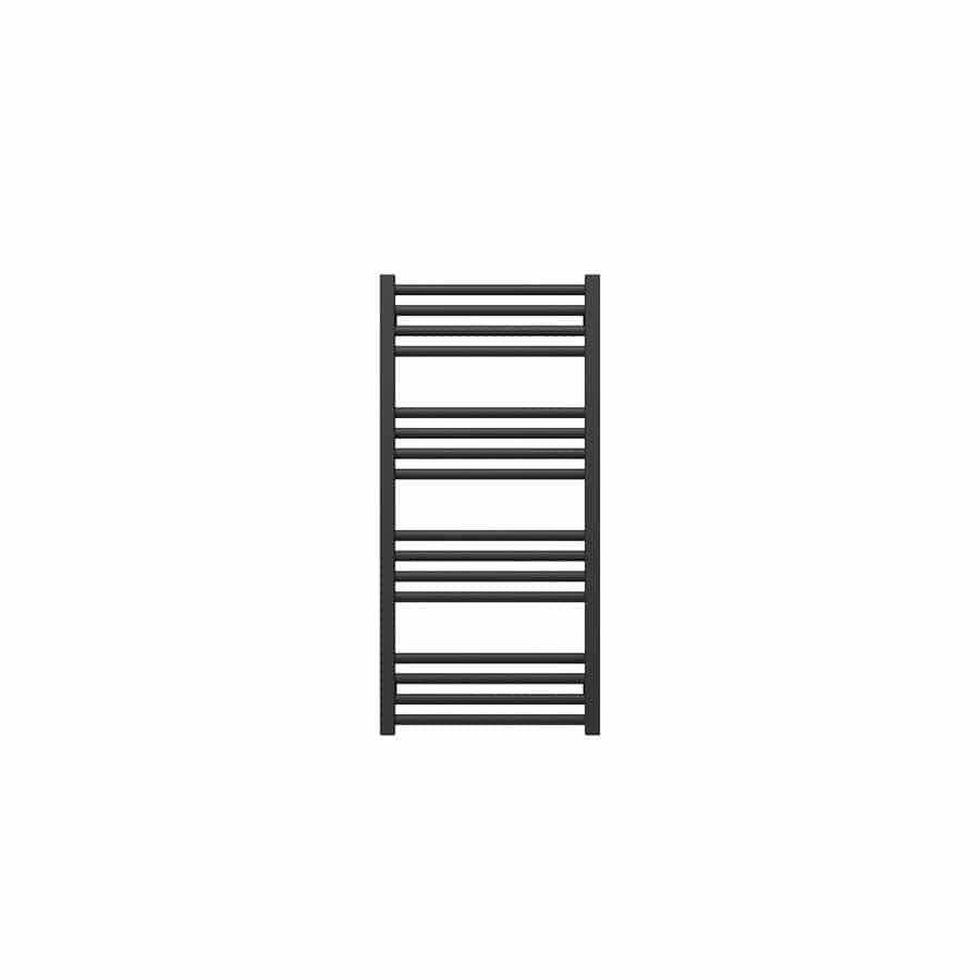 Crosswater Ladder Rail 900 x 430mm / Dual Fuel Crosswater MPRO Designer Vertical Towel Radiator in Matt Black