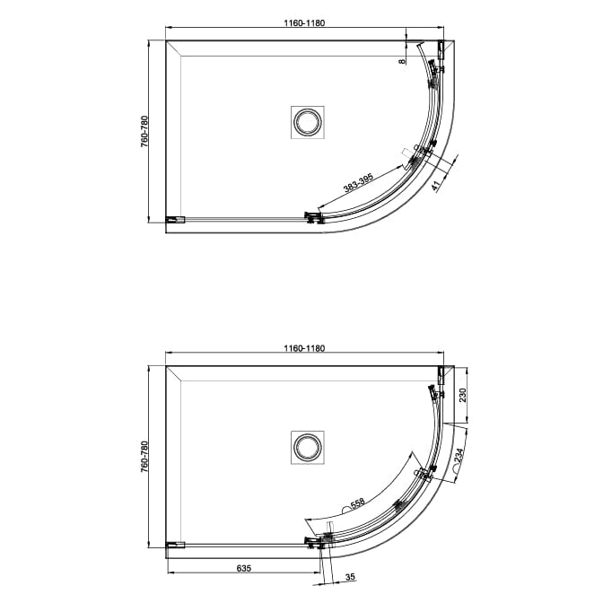 Crosswater Quadrant Shower Enclosure Crosswater Optix Single Door Quadrant Shower Enclosure