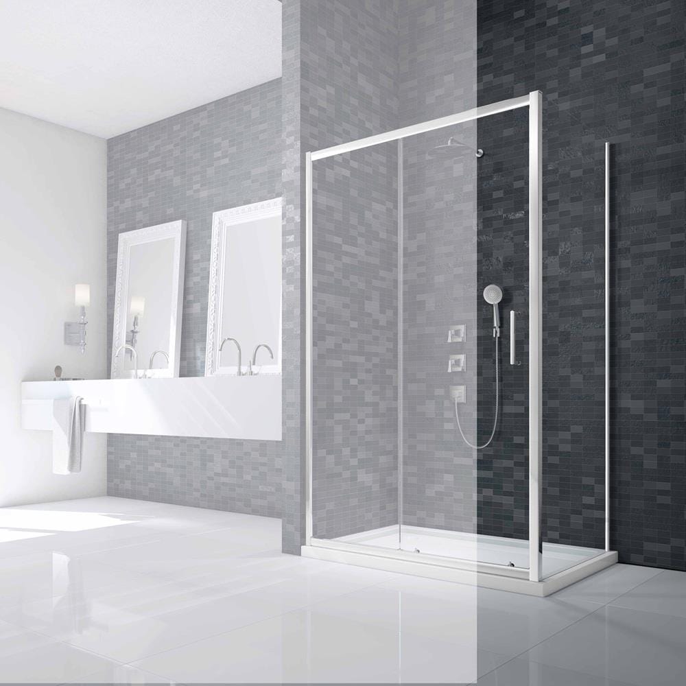 UK Bathroom Store Merlyn Ionic Essence Framed Side Panel in Chrome