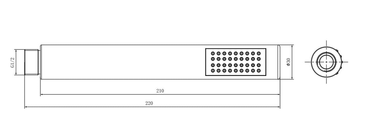 Aquarius Shower Handset Aquarius Modern Round Shower Handset