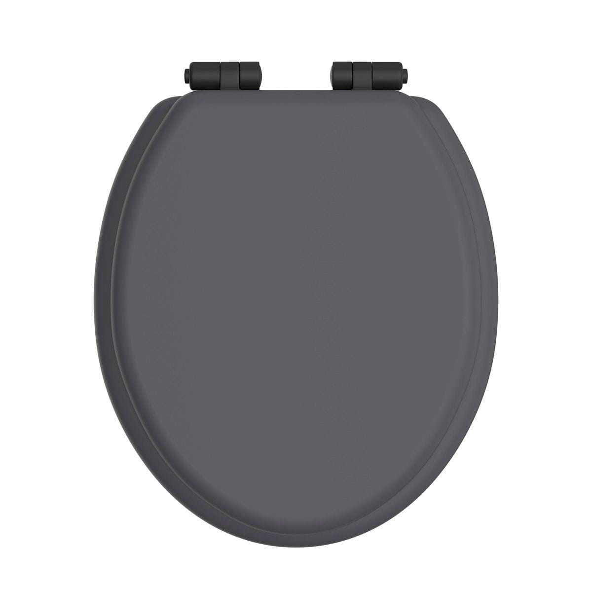 Heritage Toilet Seat Graphite / Black Heritage Soft Close Wooden Toilet Seat