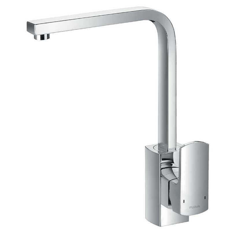 Flova Kitchen Tap Flova Dekka Single Lever Kitchen Mixer Tap with Swivel Spout in Chrome