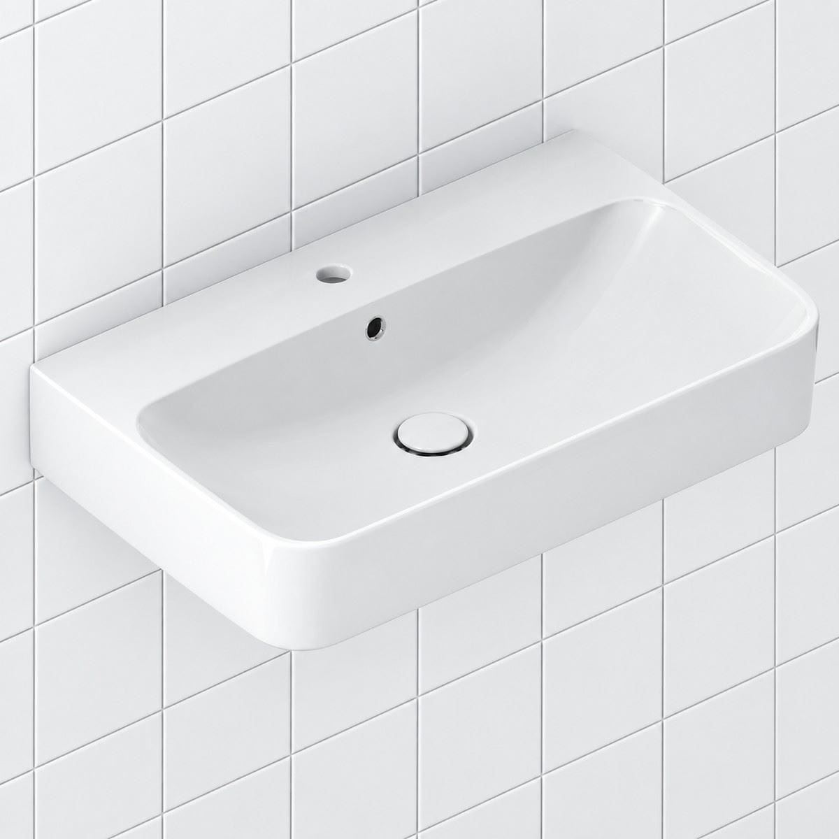 Villeroy and Boch Basin Waste Villeroy & Boch Push-to-Open Basin Waste in White Alpin