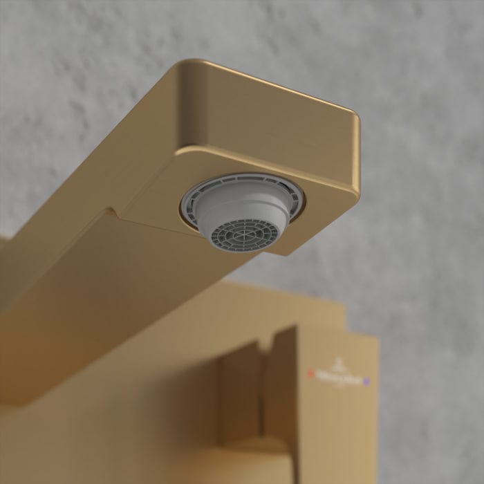 Villeroy & Boch Wall Mounted Basin Tap Villeroy & Boch Architectura Single Lever Basin Mixer Tap with Push Open Waste