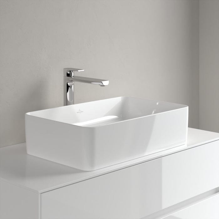 Villeroy & Boch Countertop Basin Villeroy & Boch Collaro 560mm Rectangular Countertop Basin in White Alpin