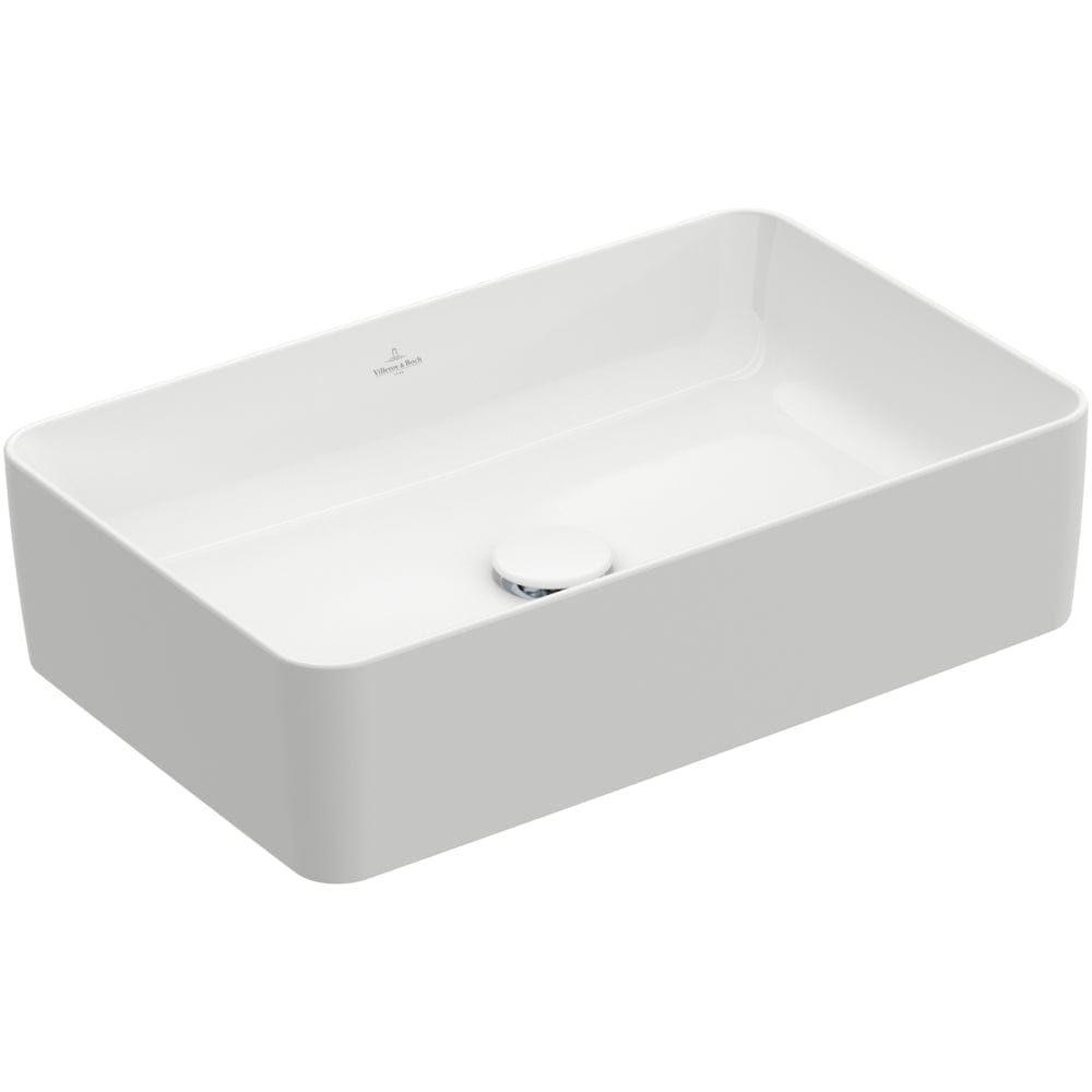 Villeroy & Boch Countertop Basin Villeroy & Boch Collaro 560mm Rectangular Countertop Basin in White Alpin
