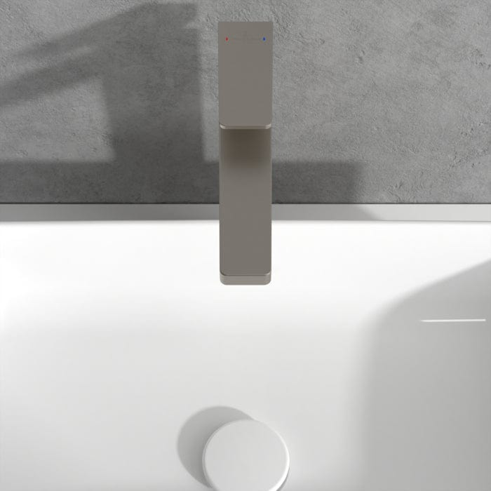 Villeroy & Boch Tall Basin Tap Villeroy & Boch Architectura Square Tall  Basin Mixer Tap with Pop-Up Waste