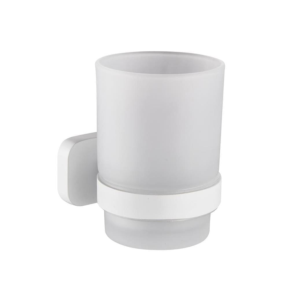 Eastbrook Toothbrush Holder Matt White Eastbrook Asti Single Tumbler and Holder