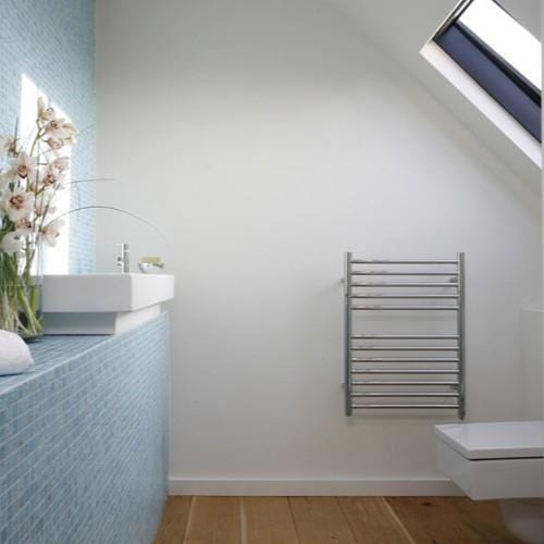 JIS Ladder Rail 700 x 520mm / Polished Chrome / Central Heating JIS Sussex Ouse Vertical Stainless Steel Heated Towel Rail
