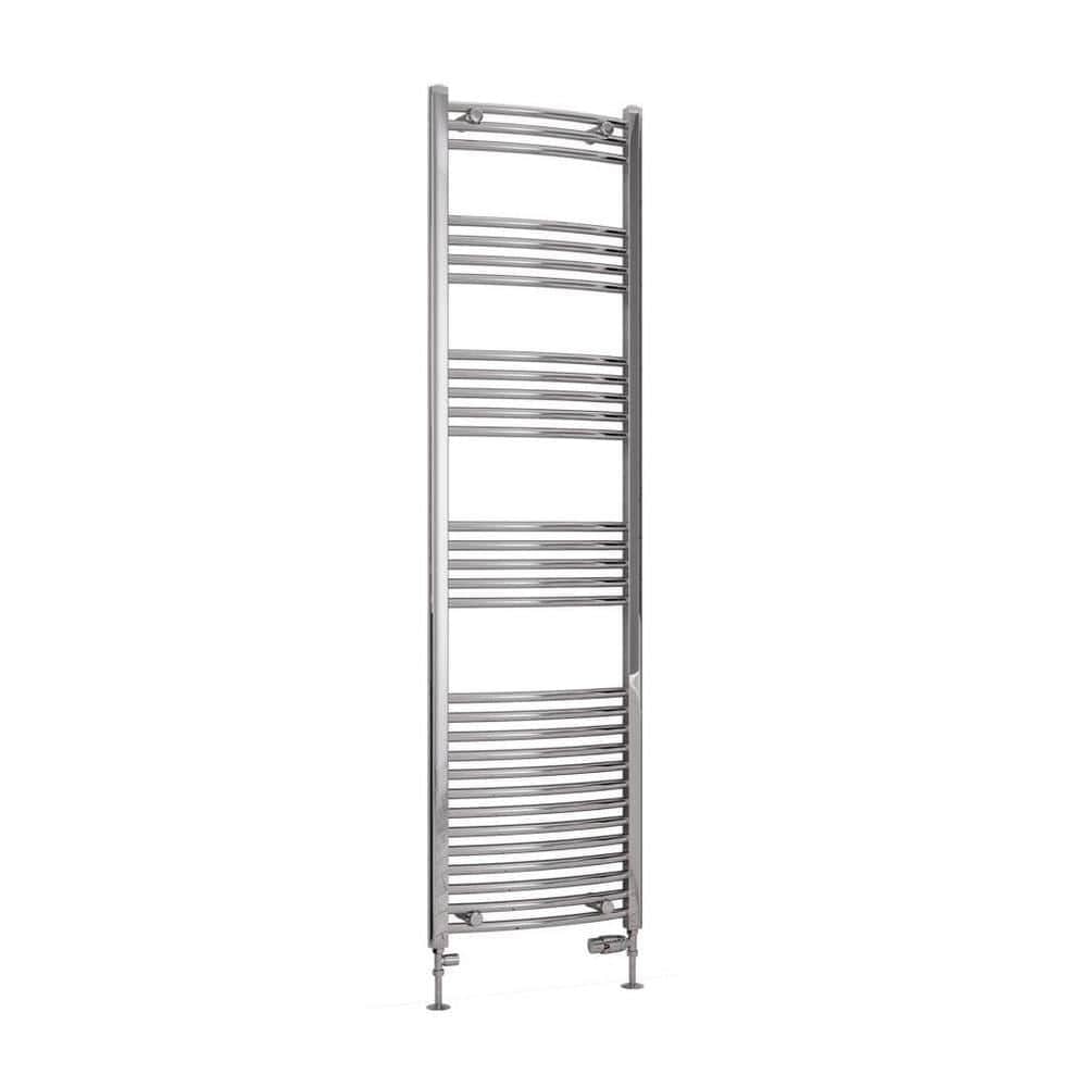 Eastbrook Wendover Curved Vertical Heated Towel Rail in Chrome
