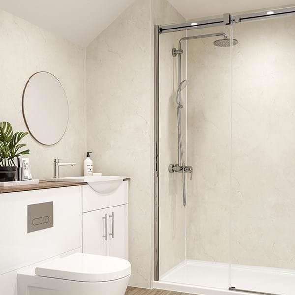 Multipanel Wall Panel Multipanel Contemporary Wall Panel in Marfil Cream