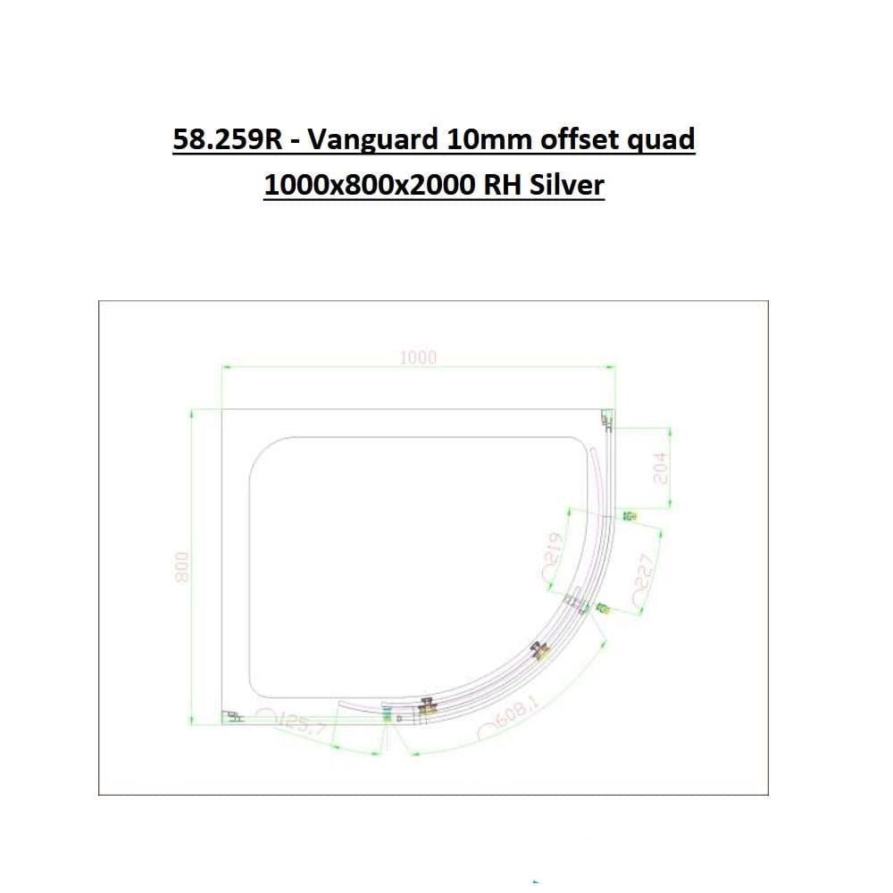 Eastbrook Quadrant Shower Enclosure Eastbrook Vanguard 10mm Quadrant Shower Enclosure