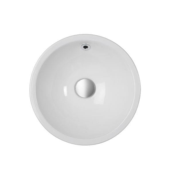 Crosswater Countertop Basin Crosswater Castellon Mini Countertop Basin 350mm in White
