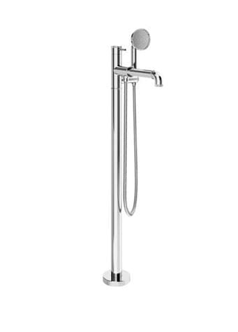 Crosswater Freestanding Bath Filler Crosswater MPRO Industrial Floor Standing Bath Shower Mixer Tap
