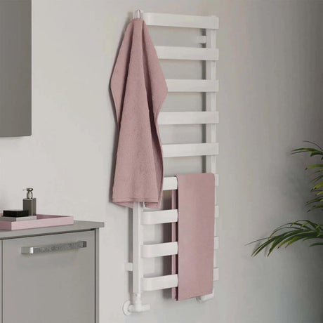 Crosswater Designer Towel Radiator Crosswater Air Designer Towel Radiator in Soft White Matt