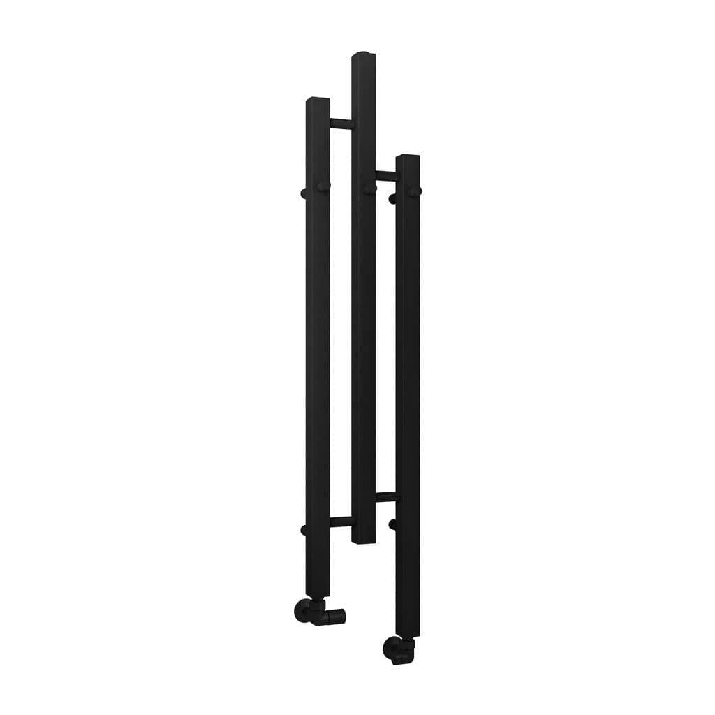 Eastbrook Designer Towel Radiator Eastbrook Conwy Vertical Designer Radiator - 1200 x 220mm - Matt Black