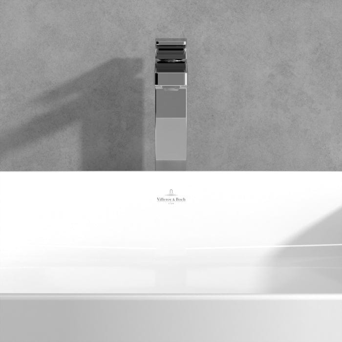 Villeroy & Boch Tall Basin Tap Villeroy & Boch Architectura Square Tall  Basin Mixer Tap with Pop-Up Waste