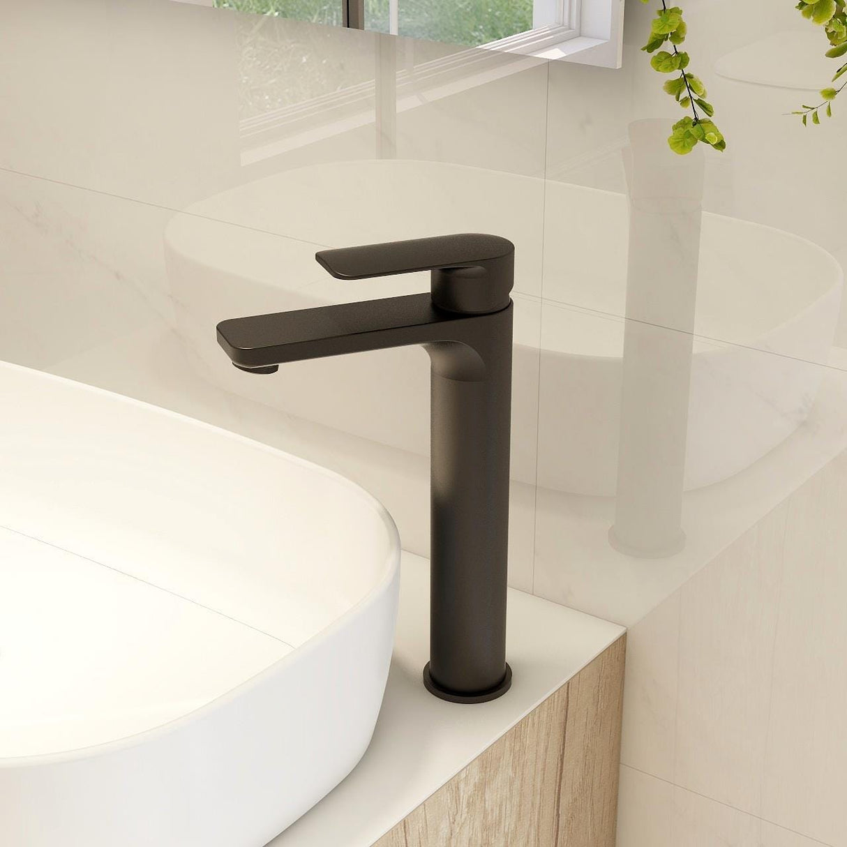 Imex Mono Basin Tap Imex Suburb Tall Basin Mixer Tap with Universal Waste