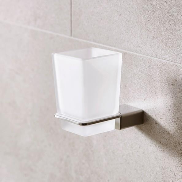 Miller Toothbrush Holder Brushed Nickel Miller Miami Tumbler and Holder