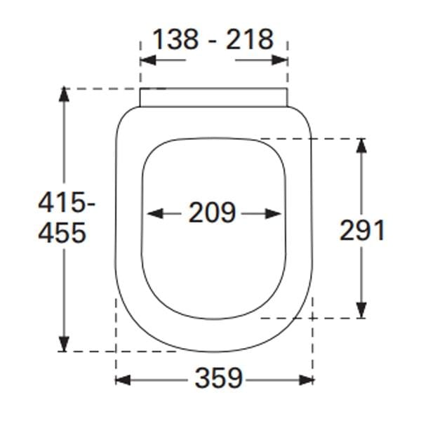 Villeroy & Boch Toilet Seat Villeroy & Boch Subway Sunberry Soft Close Toilet Seat in White