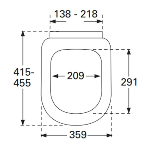 Villeroy & Boch Subway and Sunberry Soft Close Toilet Seat in White