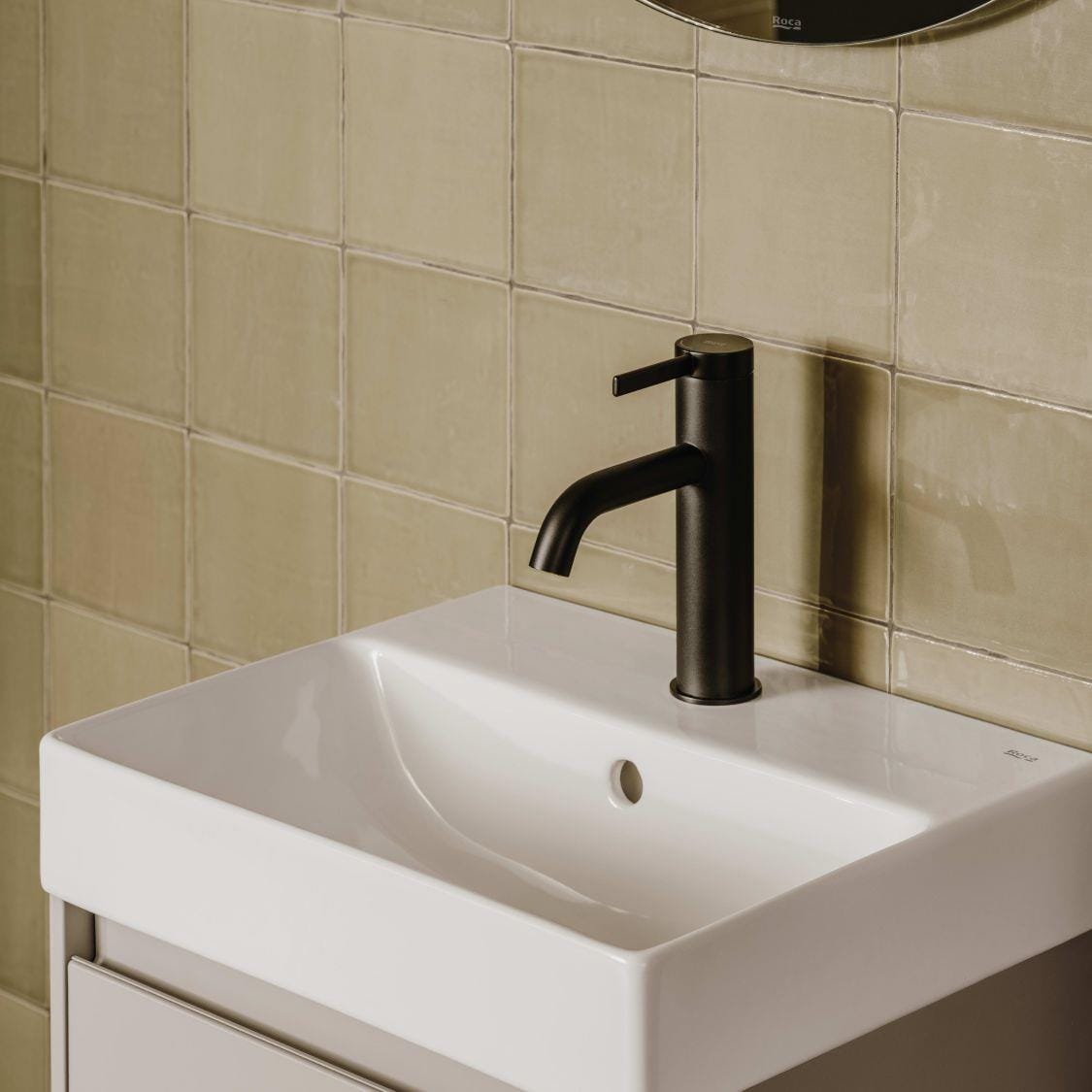 Roca Mono Basin Tap Roca Ona Basin Mixer Tap with Click Clack Waste and Cold Start