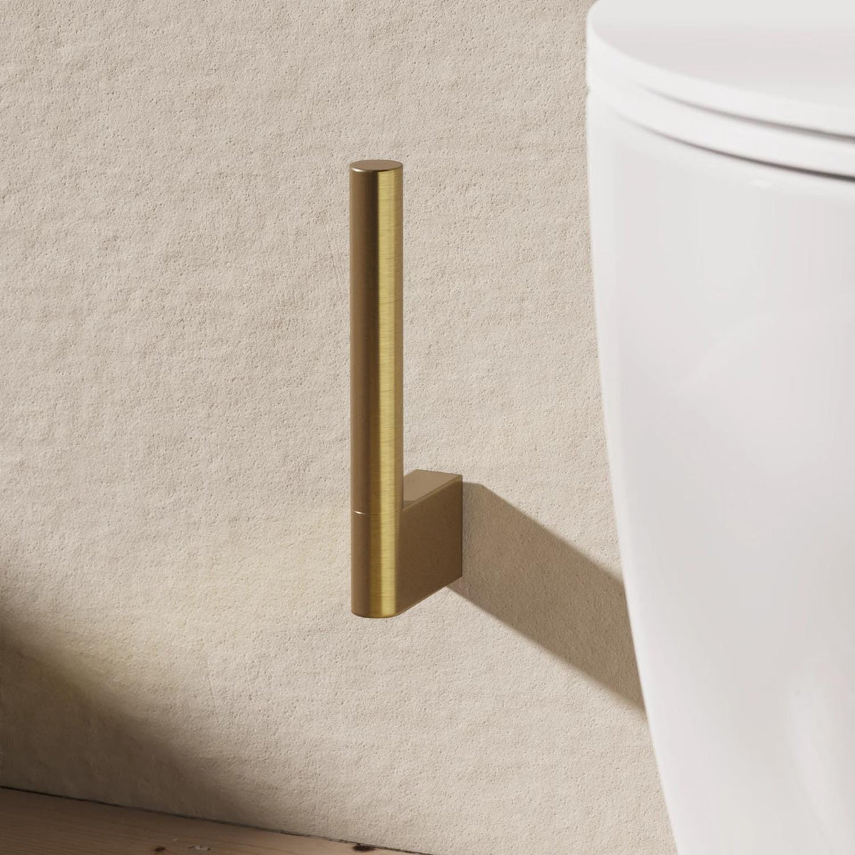 Crosswater Toilet Roll Holder Brushed Brass Crosswater MPRO Spare Toilet Roll Holder