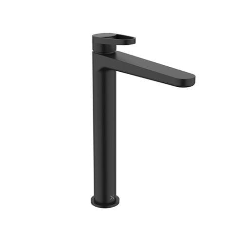 Crosswater Tall Basin Tap Matt Black Crosswater Lazo Tall Basin Monobloc Mixer Tap