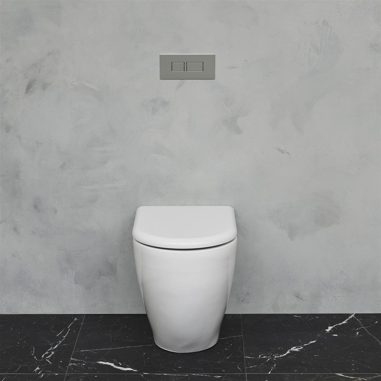 Britton Back To Wall Toilet Britton Milan Rimless Back To Wall Toilet With Soft Close Seat in Gloss White