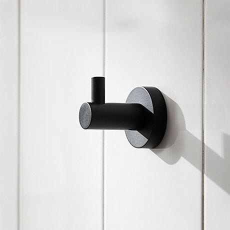 Miller Robe Hook Black Miller Bond Single Robe Hook