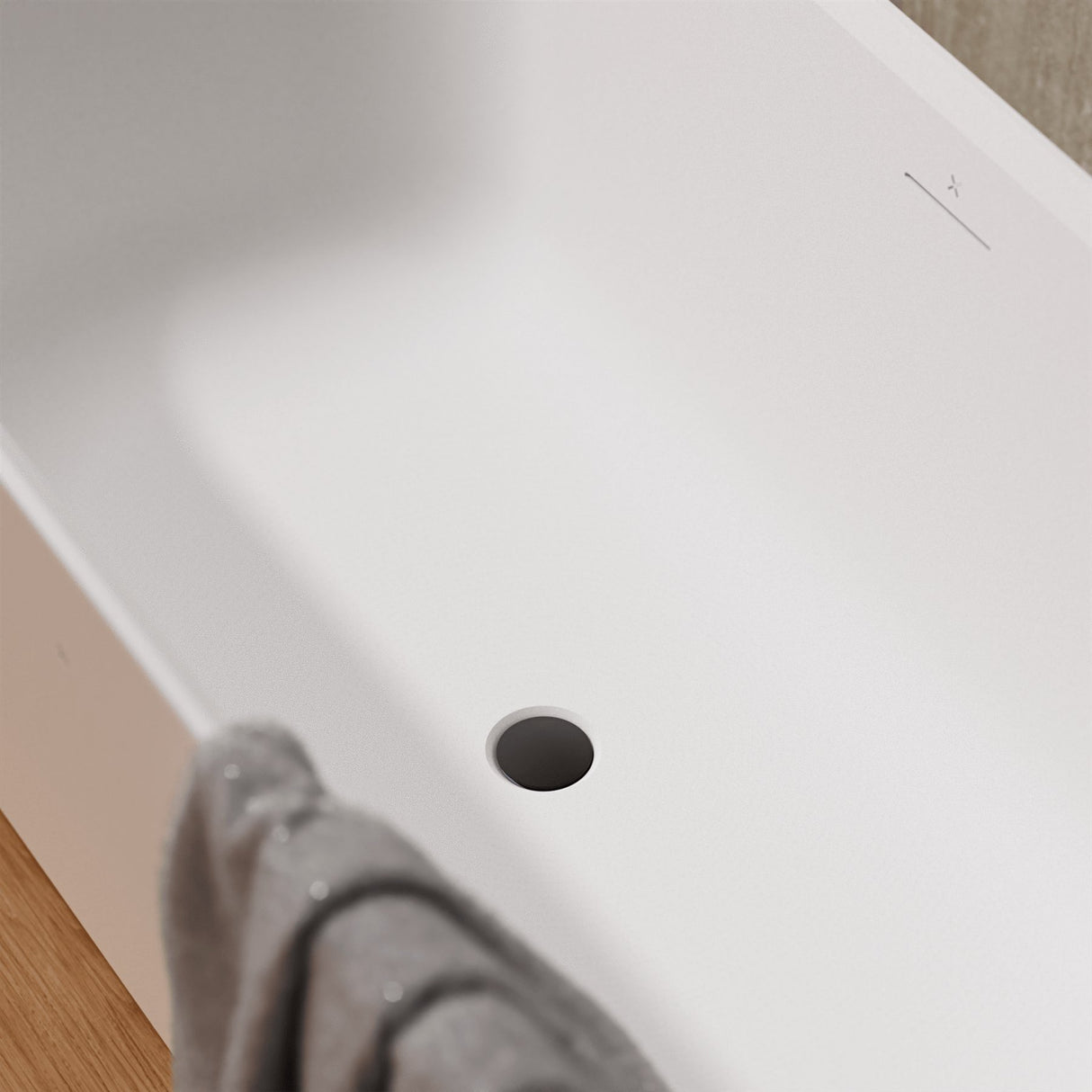 Crosswater Bath Waste Matt Black Crosswater Slotted Click Clack Freestanding Bath Waste