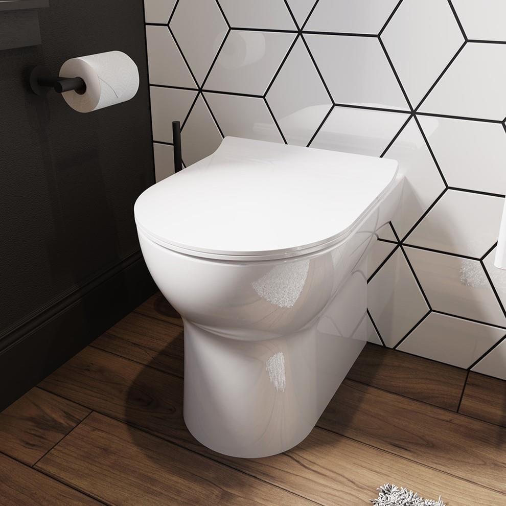 Saneux Back To Wall Toilet Saneux Air Back to Wall Rimless Toilet with Soft Close Seat